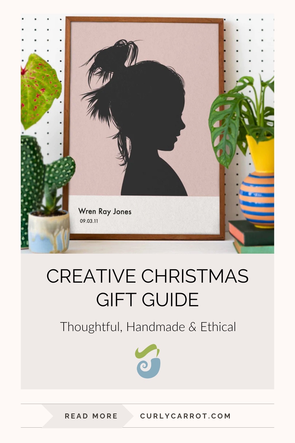 Creative Christmas Gift Guide - Thoughtful, Handmade and Ethical - by Curly Carrot Pinterest Marketing